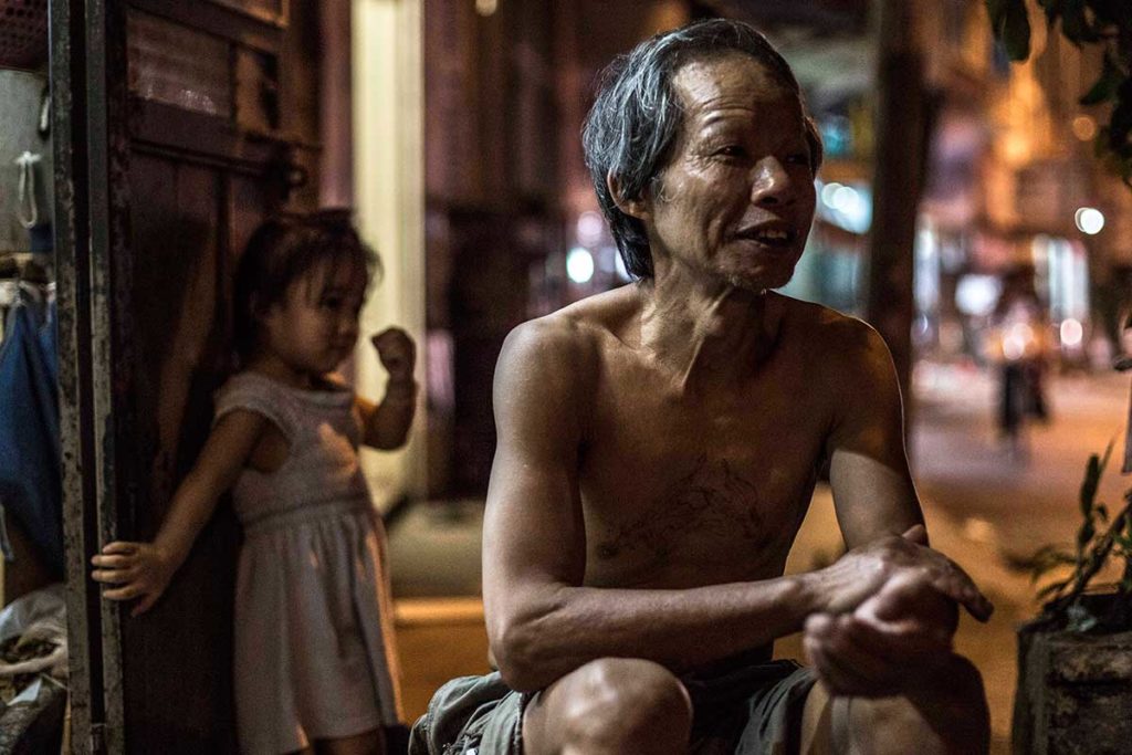 Hanoi by Night Street Scene