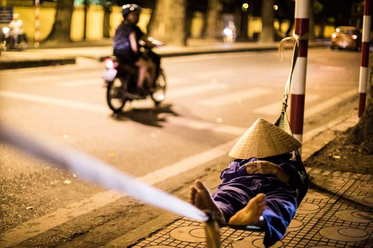 Hanoi by Night Street Scene