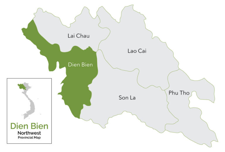 2025 Northwest Vietnam Dien Bien Map