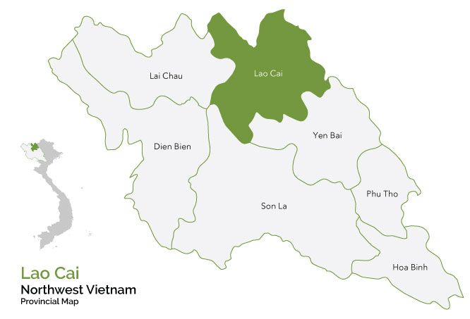 Map Northwest Province - Lao Cai