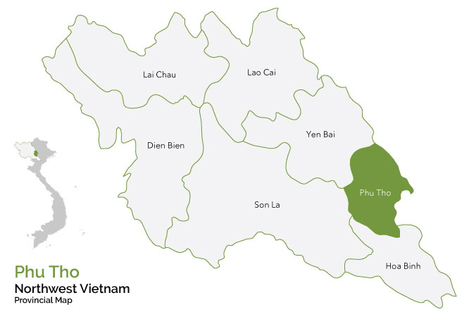 Map Northwest Province - Phu Tho