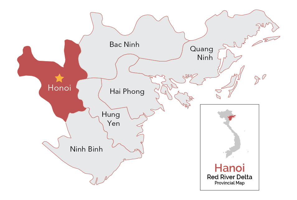 Hanoi - 2025 Red River Delta Map